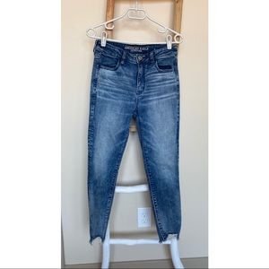 AEO Next Level Stretch High Rise Jegging Crop Jean